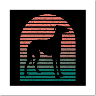 Vintage Retro Sunset Dog Mom And Dad Cute Dog Lover Owner T-Shirt Posters and Art